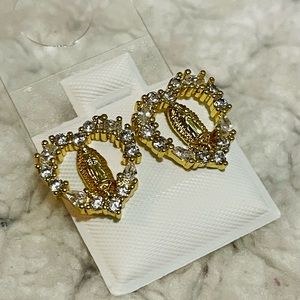 Sterling Gold Mary Earings
